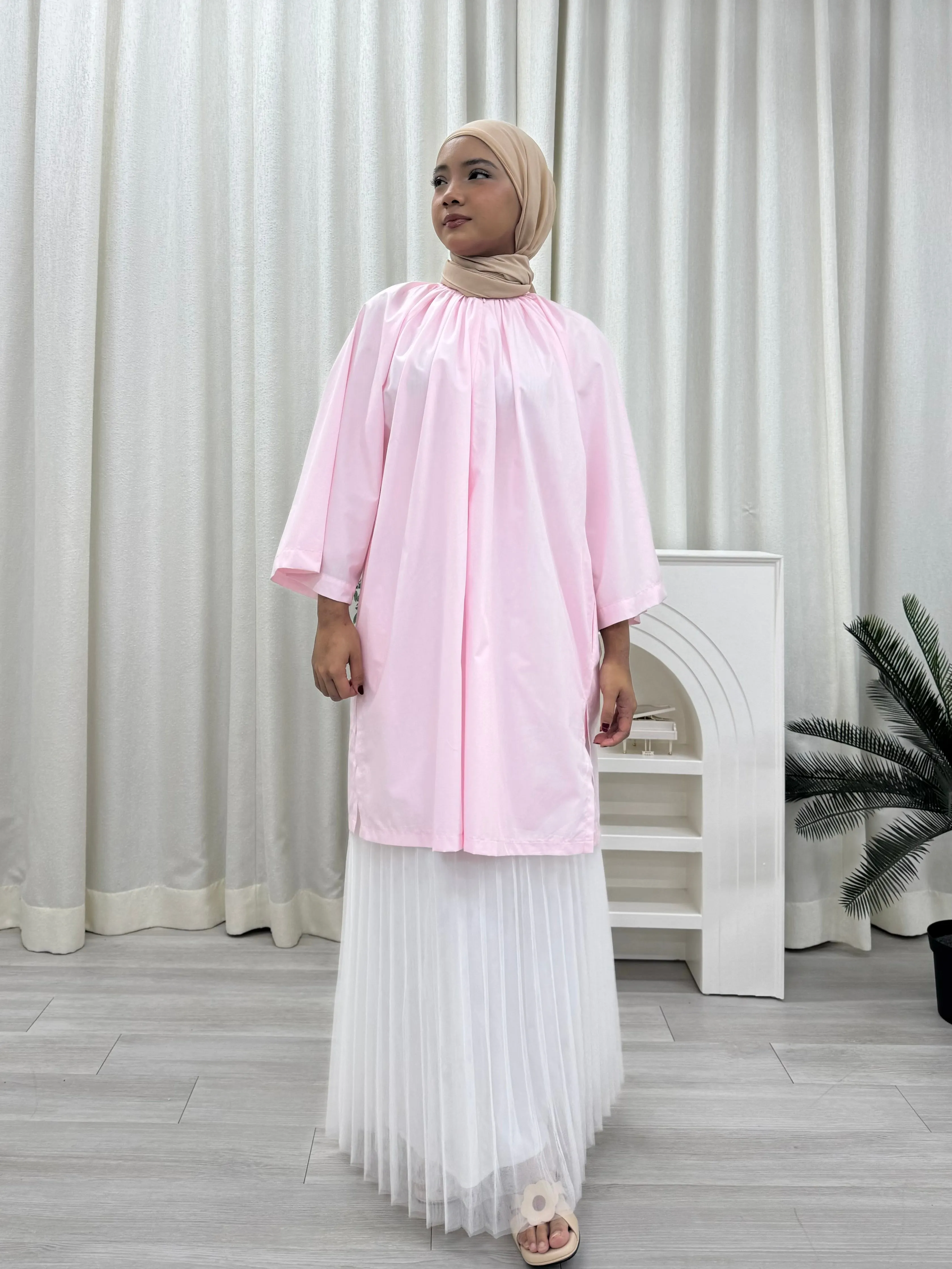 Zora Raglan Cotton Oversized Tunic