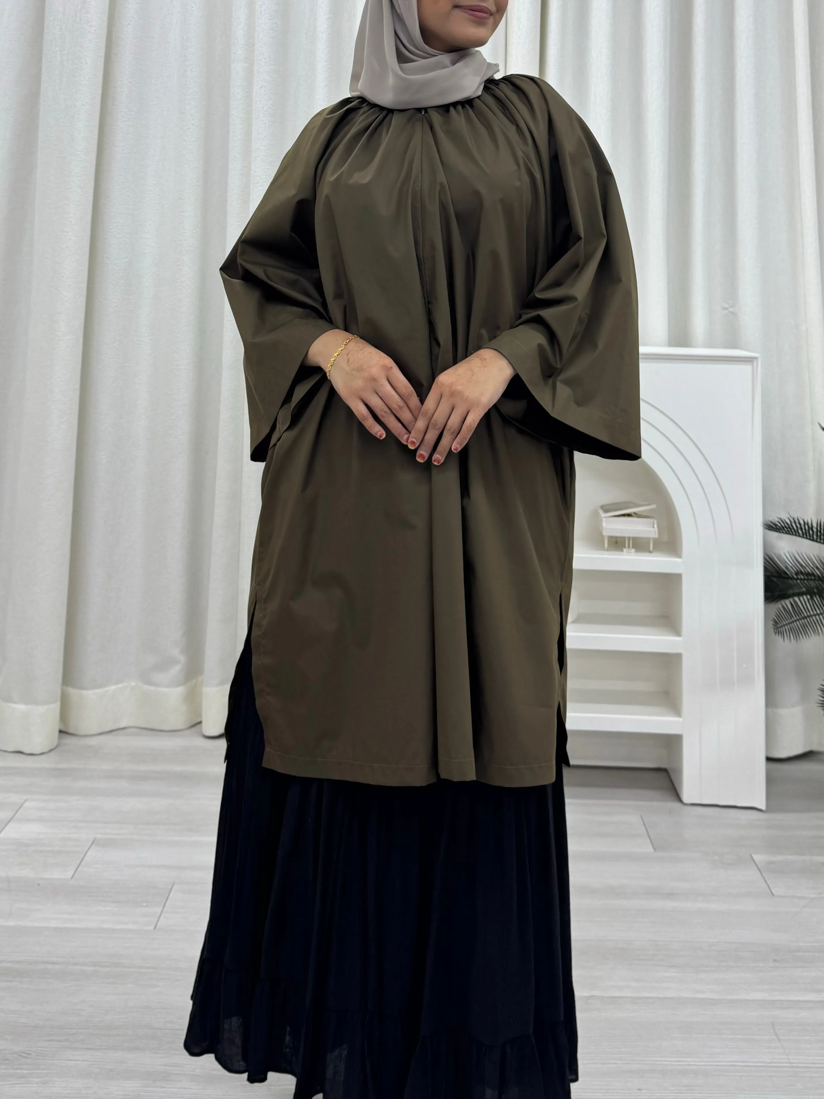 Zora Raglan Cotton Oversized Tunic